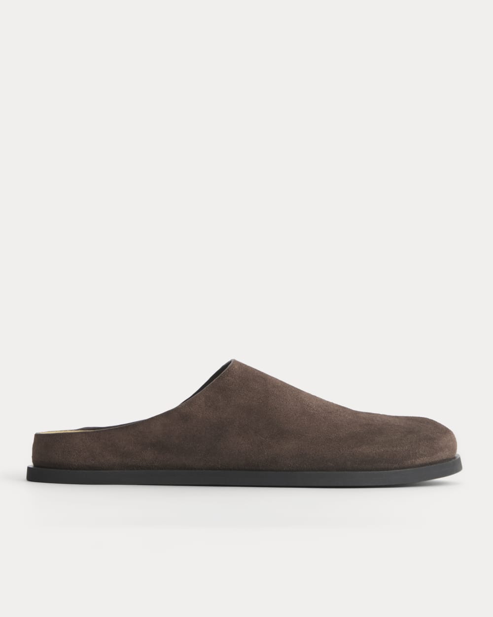 Suede Clog | Deep Brown