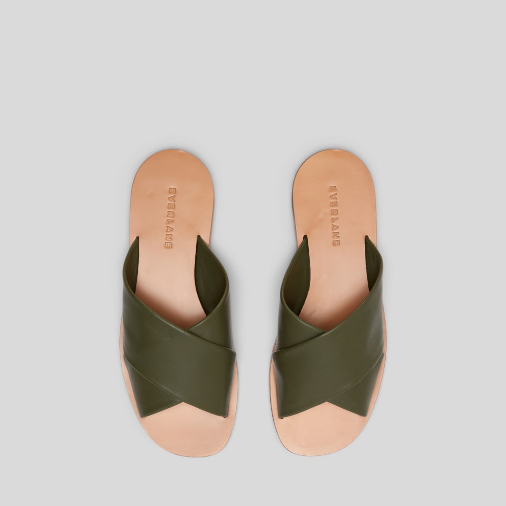 The Day Crossover Sandal |  Olive