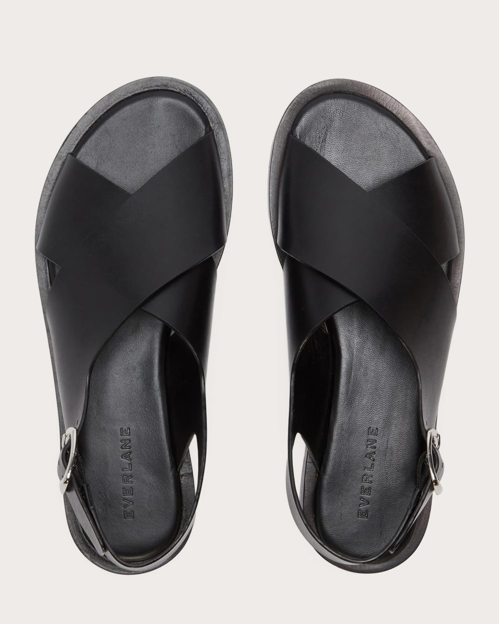 The City Crossover Sandal | Black