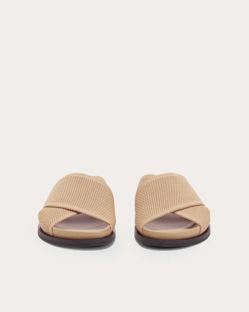 The ReKnit Form Crossover Sandal | Caramel