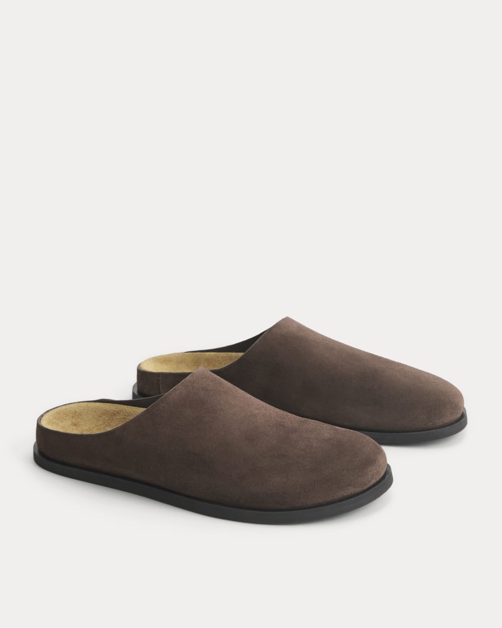 Suede Clog | Deep Brown