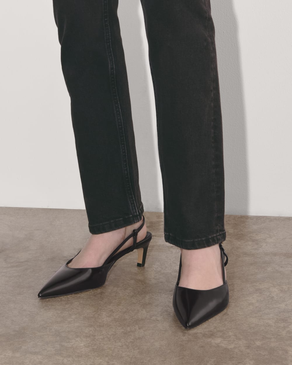 The Studio Slingback Heel | Black