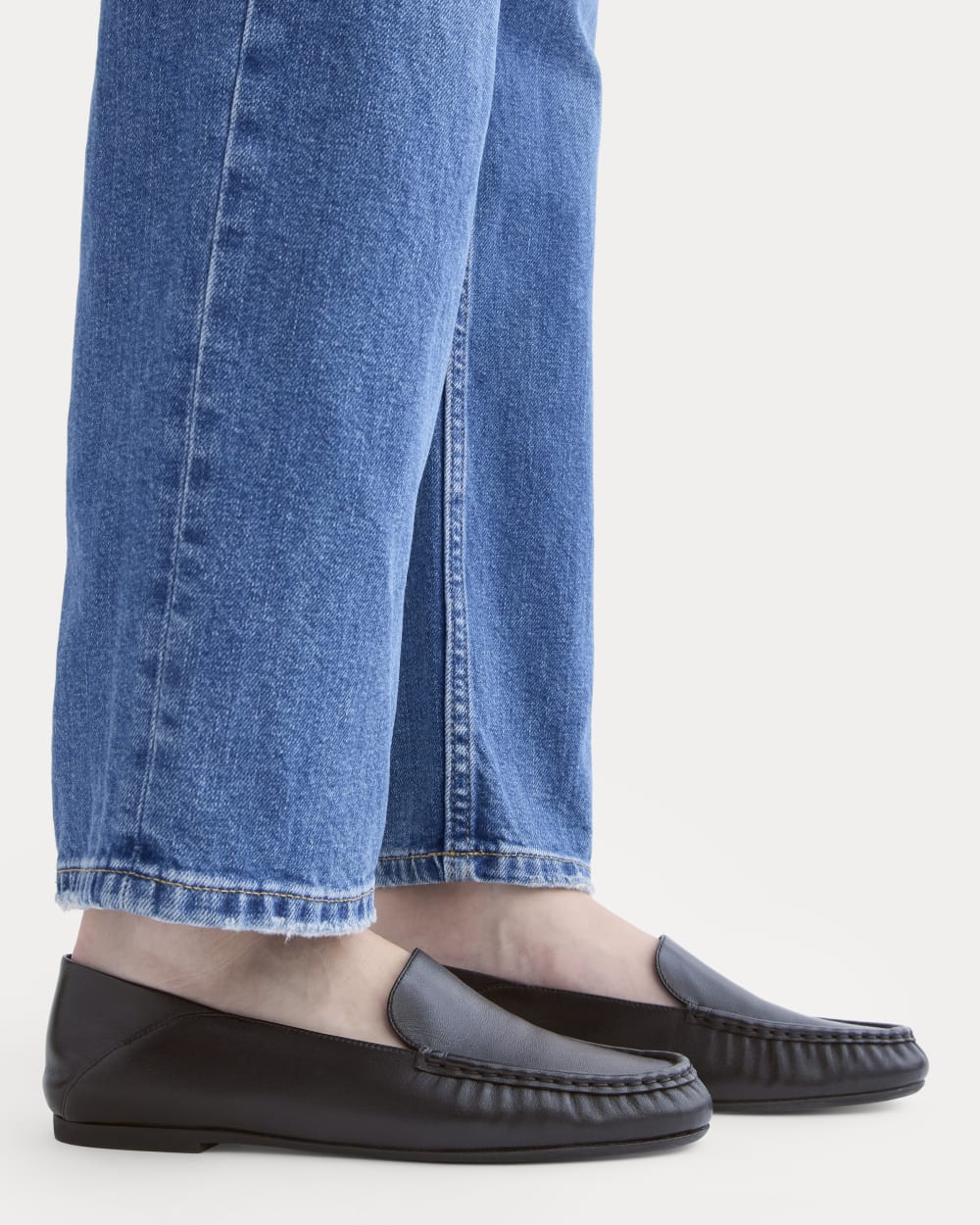 Leather Day Driver Loafer |  Black